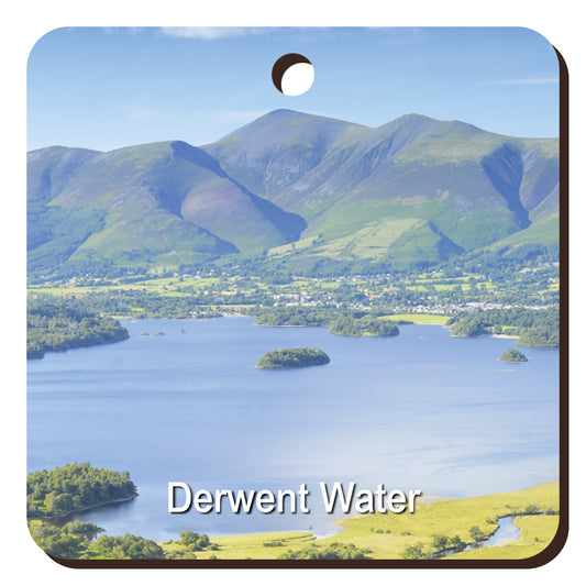 Derwent Water & Skiddaw Wooden Keyring | Great Stuff from Cardtoons