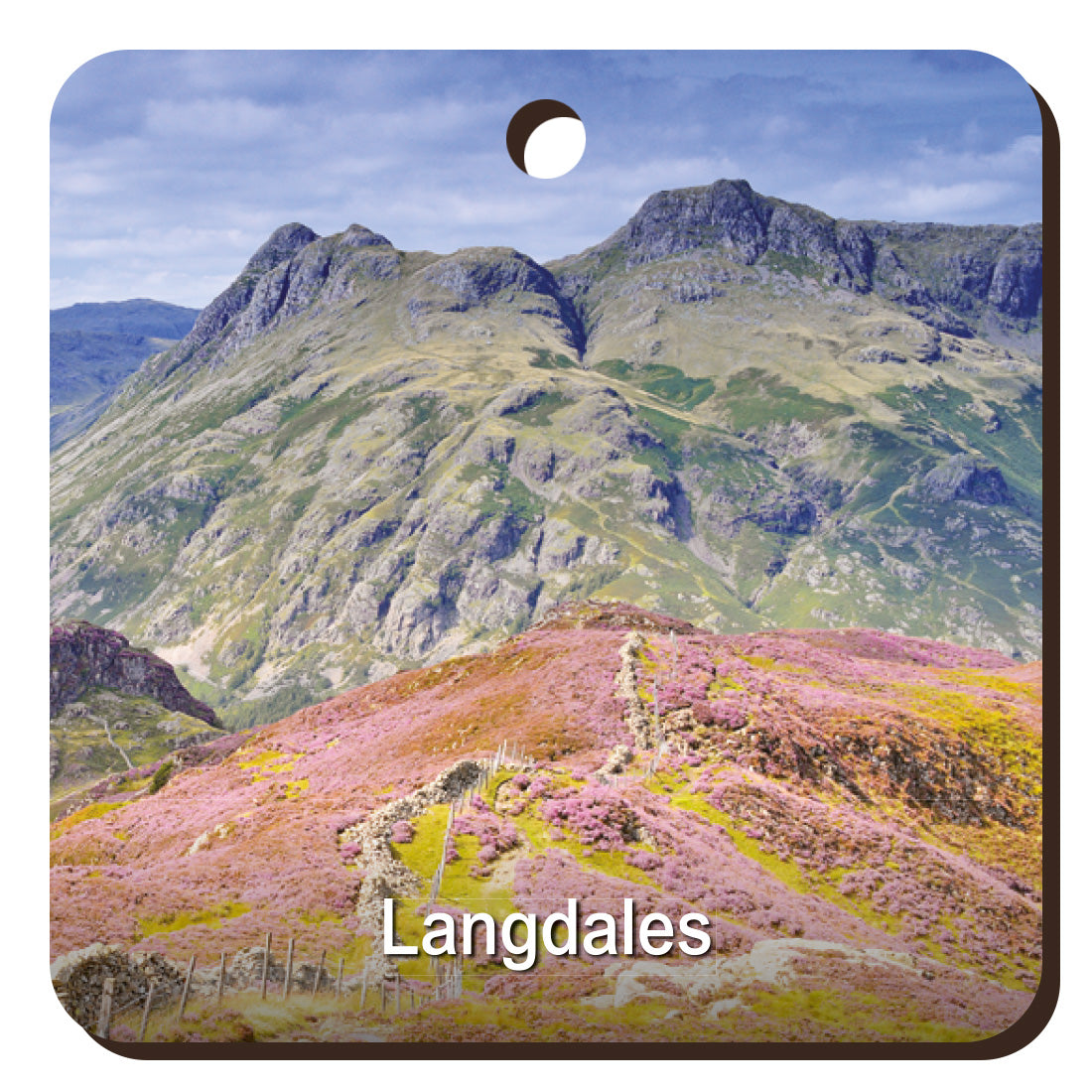 Langdales Wooden Keyring | Great Stuff from Cardtoons