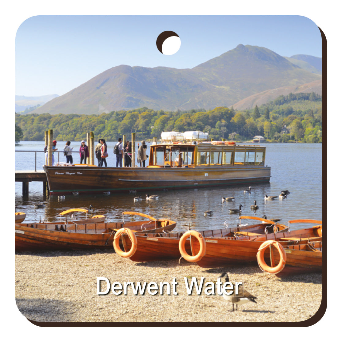 Derwent Water Wooden Keyring | Great Stuff from Cardtoons