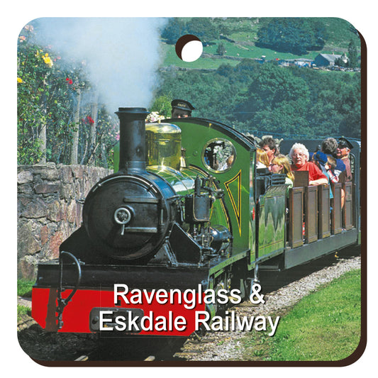 Ravenglass & Eskdale Railway Wooden Keyring | Great Stuff from Cardtoons