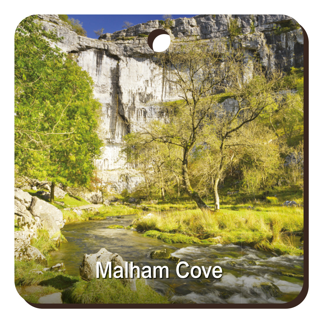 Malham Cove Wooden Keyring | Great Stuff from Cardtoons