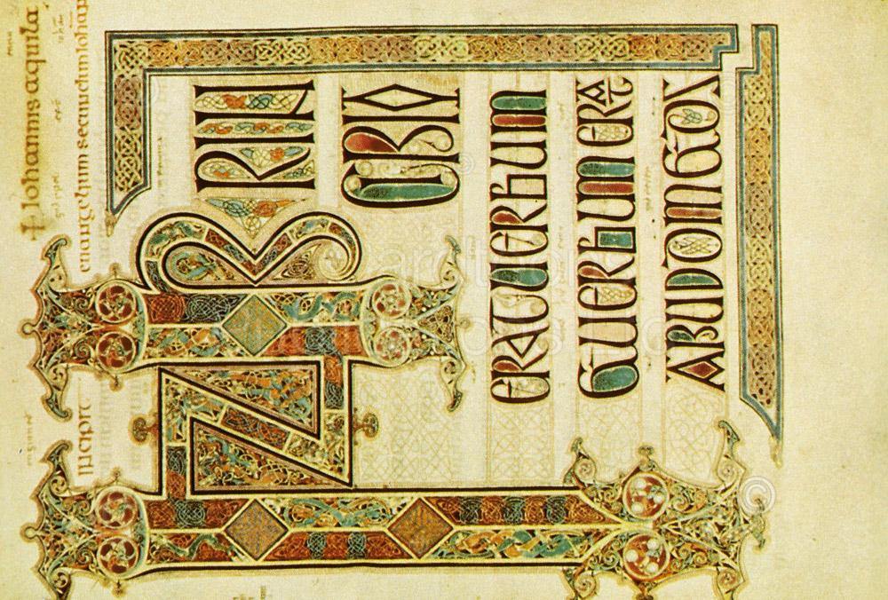 Lindisfarne Gospels - St John postcard | Great Stuff from Cardtoons