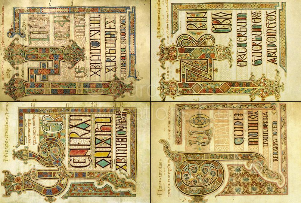 Lindisfarne Gospels postcard | Great Stuff from Cardtoons