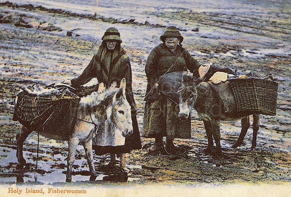 Holy Island Fisherwomen postcard | Great Stuff from Cardtoons