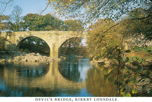 Devil's Bridge, Kirkby Lonsdale postcard | Great Stuff from Cardtoons