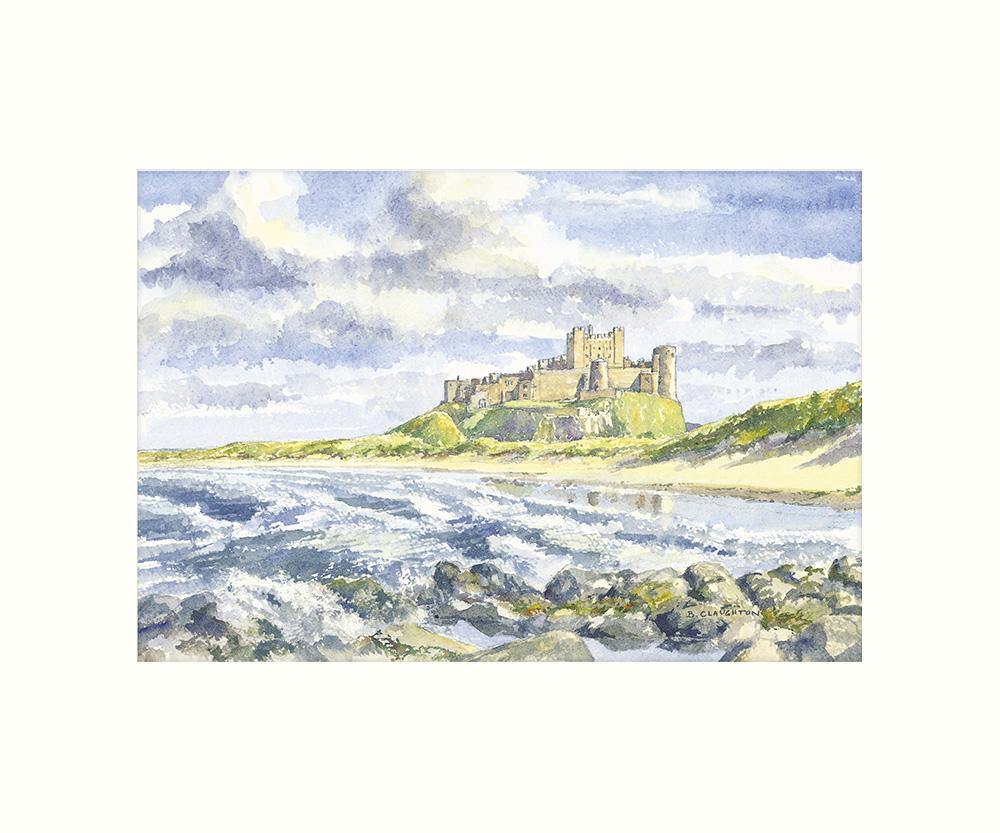 Bamburgh Castle Art Print | Great Stuff from Cardtoons