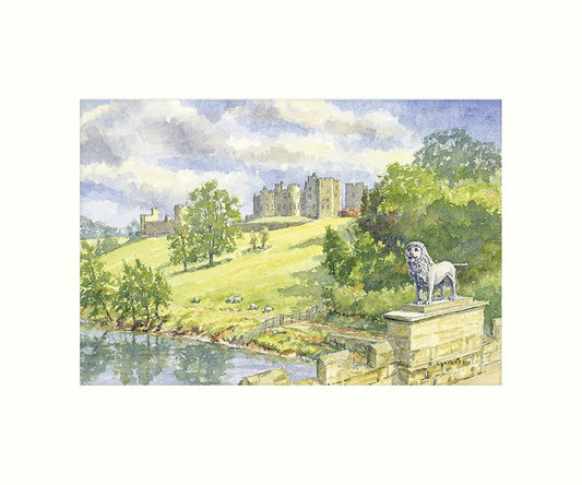 Alnwick Castle Art Print | Great Stuff from Cardtoons