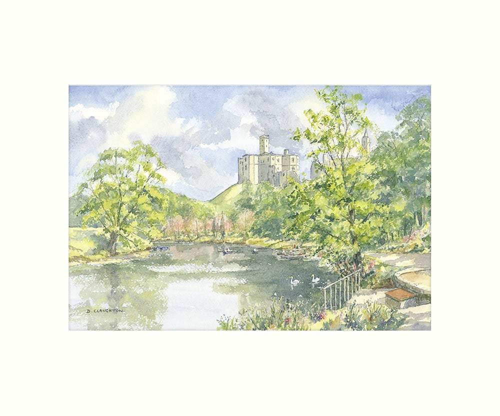 Warkworth Castle art print - Great Stuff from Cardtoons