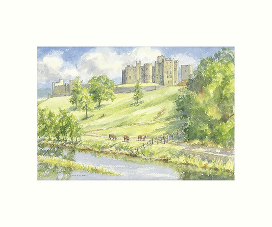 Alnwick Castle Art Print | Great Stuff from Cardtoons