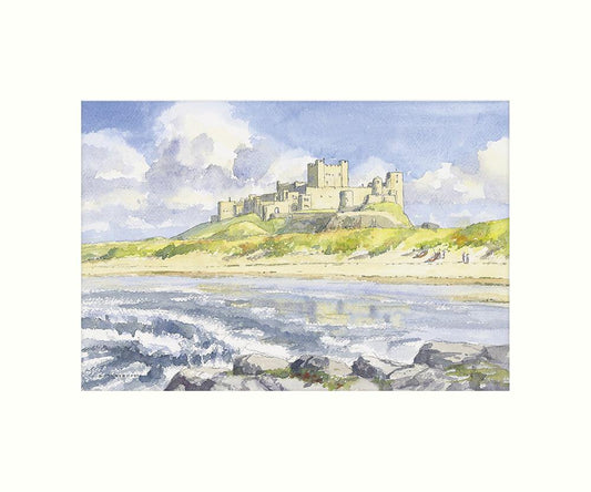 Bamburgh Castle Art Print | Great Stuff from Cardtoons