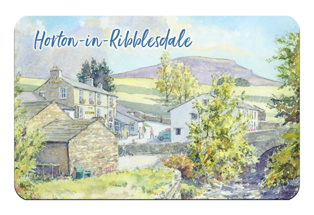 Horton-in-Ribblesdale Watercolour Flexible Fridge Magnet - Great Stuff from Cardtoons