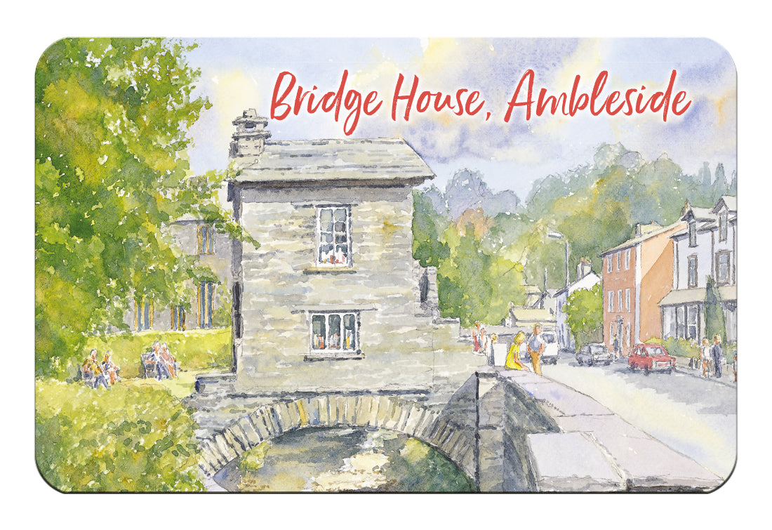 Bridge House, Ambleside Flexible Fridge Magnet | Great Stuff from Cardtoons