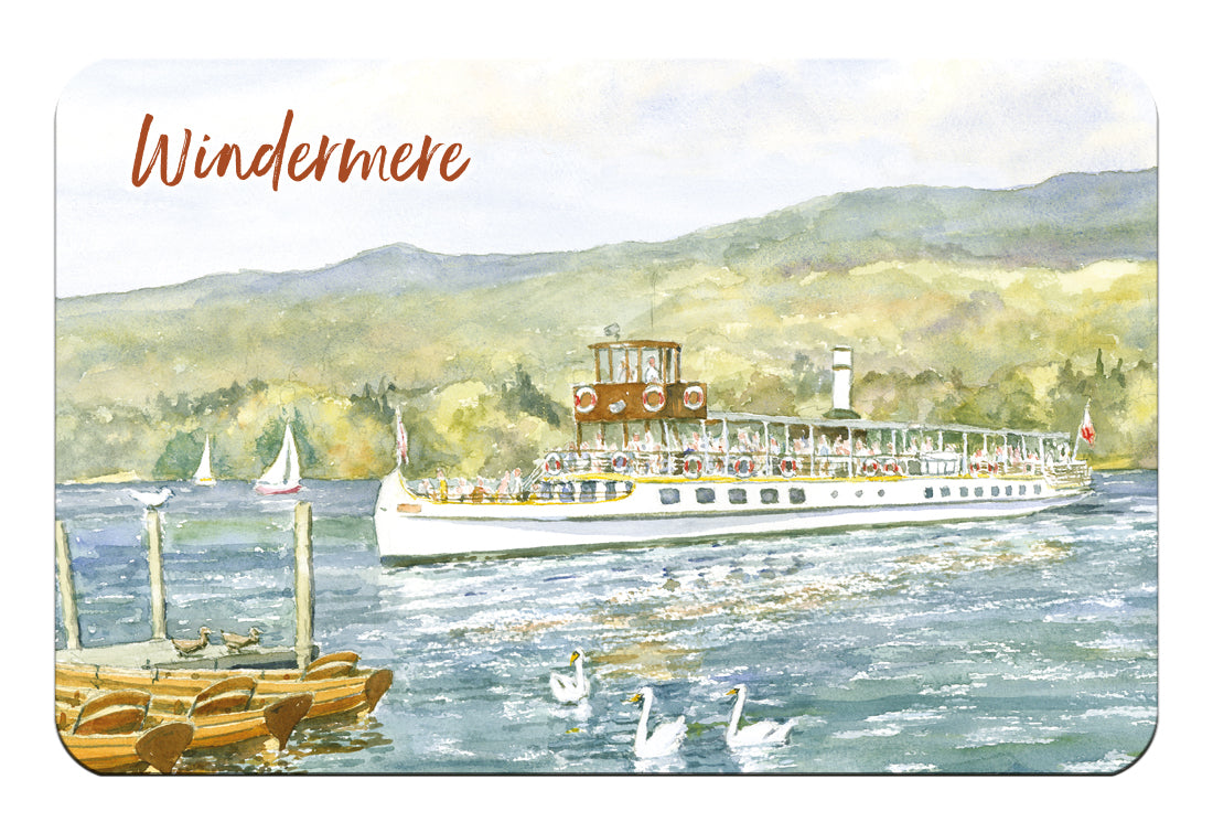 MV Tern, Windermere Flexible Fridge Magnet | Great Stuff from Cardtoons