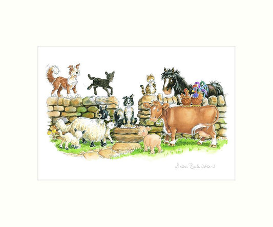 "On The Farm" Art Print | Great Stuff from Cardtoons