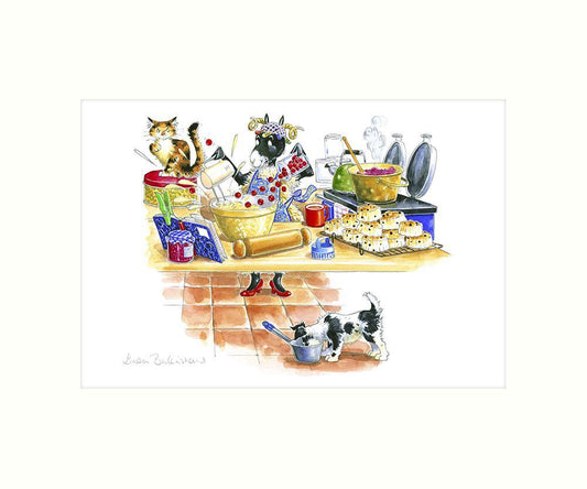 "Woolly Bake Off" Art Print | Great Stuff from Cardtoons