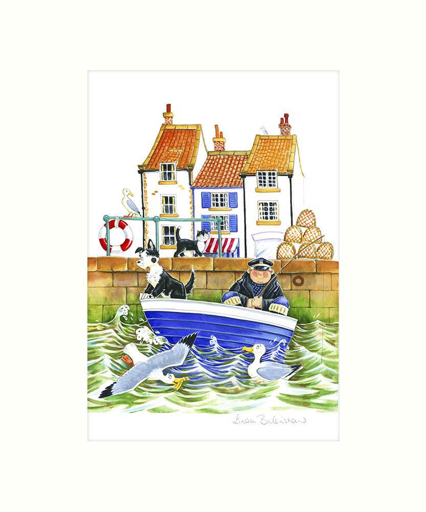 "Gone Fishing" Art Print | Great Stuff from Cardtoons