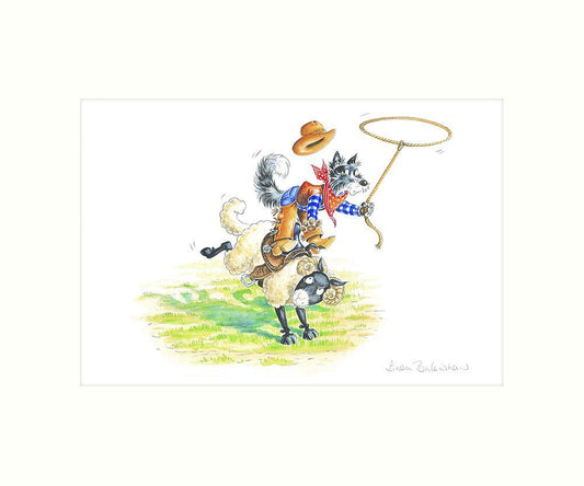 Woolly round up art print - Great Stuff from Cardtoons