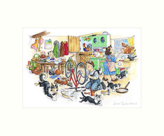 "Kitchen Chaos" Art Print | Great Stuff from Cardtoons