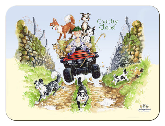 Country Comicals "Country Chaos" Tablemat