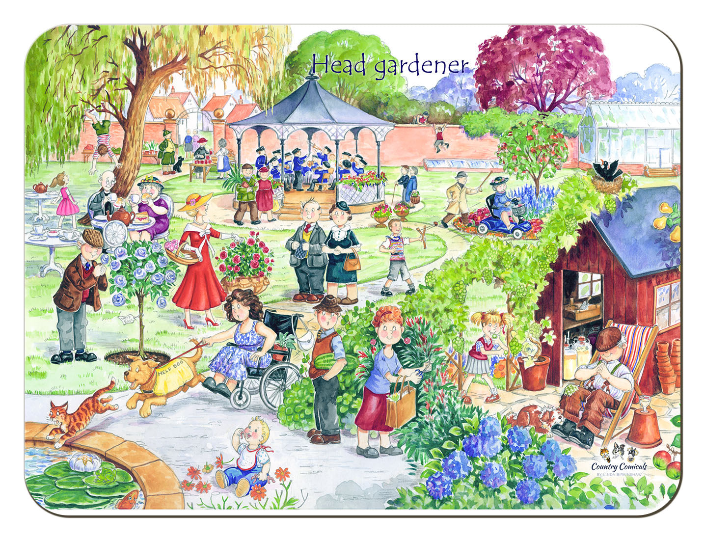 Country Comicals "Head Gardener" Tablemat