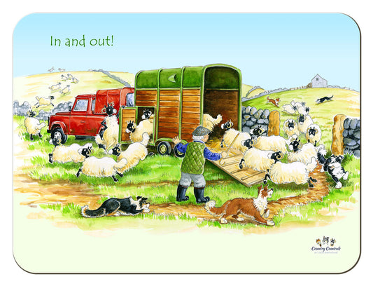 Country Comicals "In And Out" Tablemat