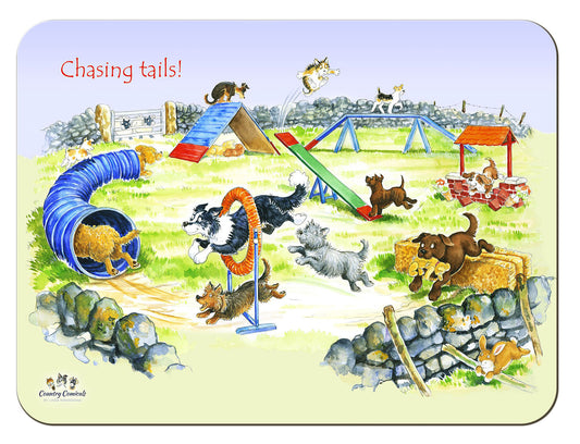 Country Comicals "Chasing Tails" Tablemat