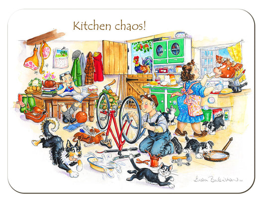 Country Comicals "Kitchen Chaos" tablemat