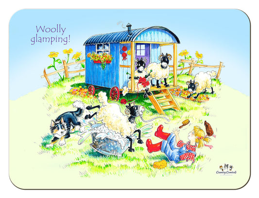 Country Comicals "Woolly Glamping" Tablemat