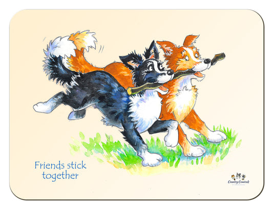 Country Comicals "Friends Stick Together" Tablemat