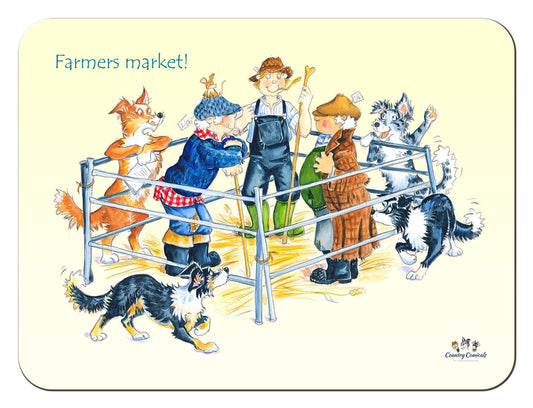 Country Comicals "Farmer's Market" Tablemat