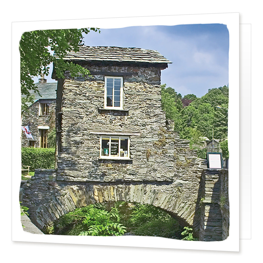 Bridge House Ambleside Greetings Card