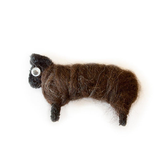 Sheepy Things Wensleydale Large Brooch by Cardtoons