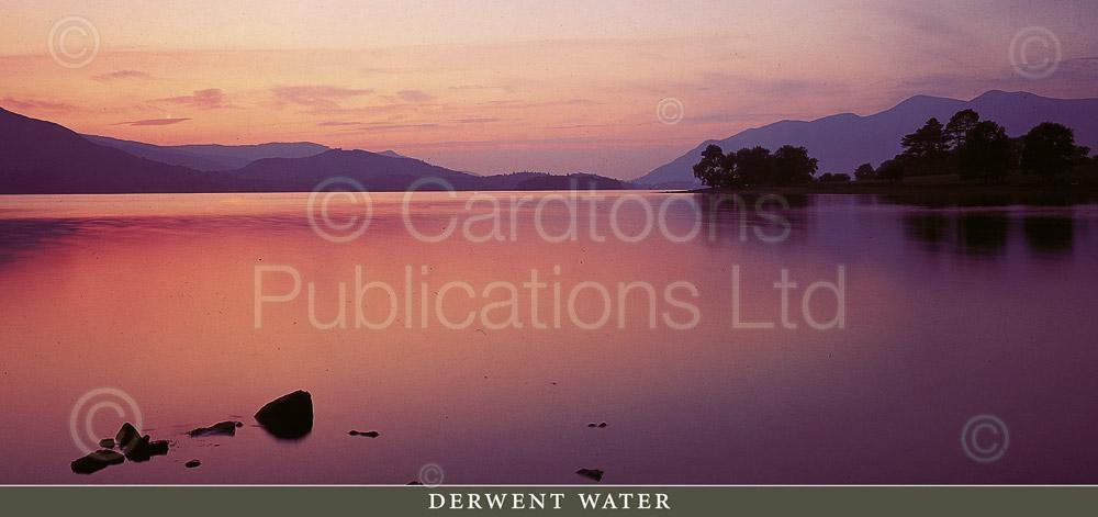 Dusk over Derwent Water postcard | Great Stuff from Cardtoons