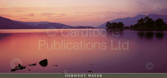 Dusk over Derwent Water postcard | Great Stuff from Cardtoons