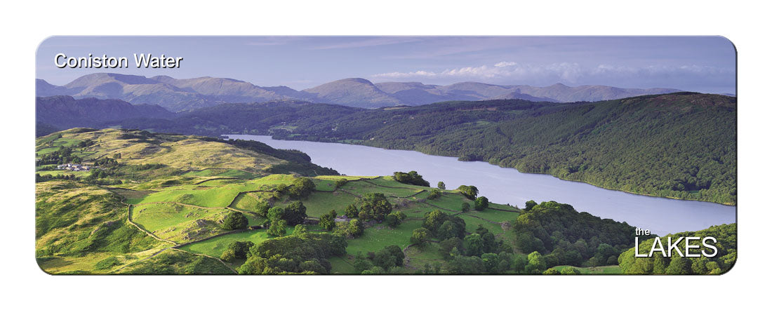 Coniston Water panoramic fridge magnet | Great Stuff from Cardtoons