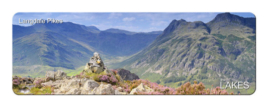 Langdale Pikes panoramic fridge magnet | Great Stuff from Cardtoons