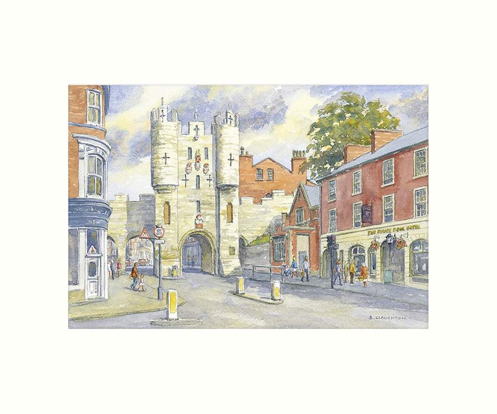 Micklegate Bar, York art print - Great Stuff from Cardtoons