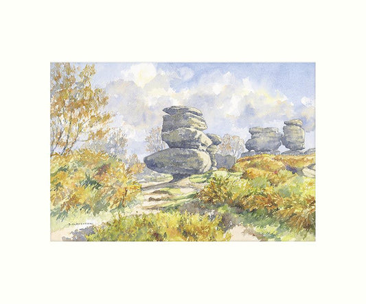 Brimham Rocks art print | Great Stuff from Cardtoons