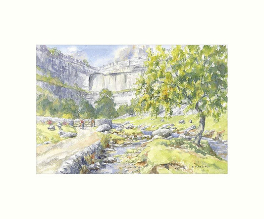 Malham Cove art print - Great Stuff from Cardtoons