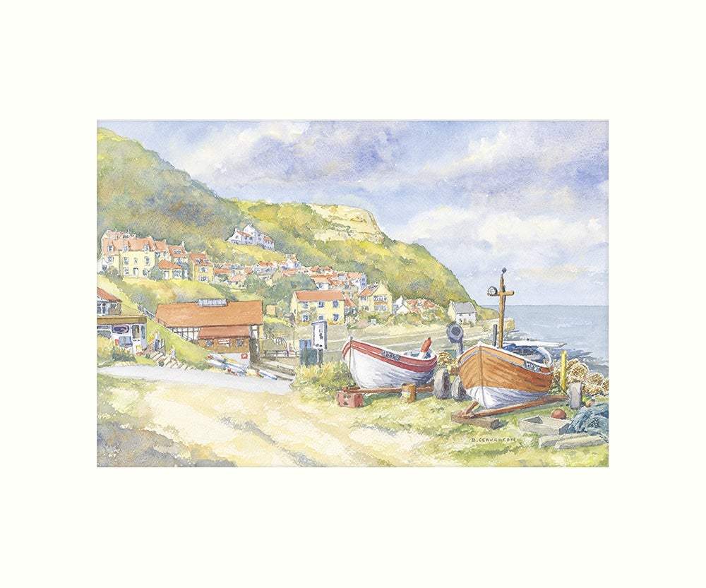 Runswick Bay art print - Great Stuff from Cardtoons