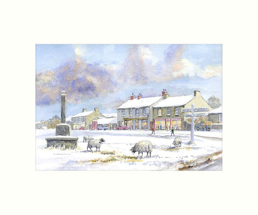 Goathland in winter art print | Great Stuff from Cardtoons