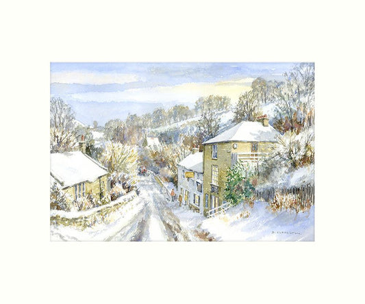 Beck Hole in winter art print | Great Stuff from Cardtoons