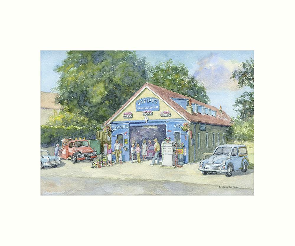 Aidensfield Garage Art Print | Great Stuff from Cardtoons