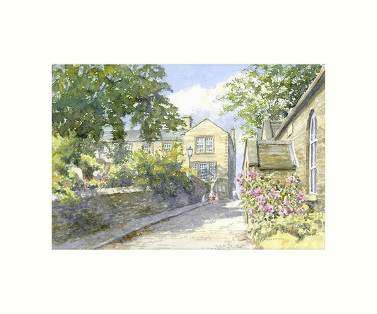 Bronte Parsonage, Haworth art print | Great Stuff from Cardtoons