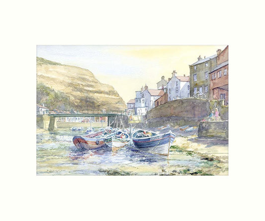 Staithes art print - Great Stuff from Cardtoons