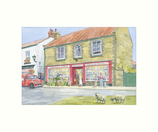 Aidensfield Stores Art Print | Great Stuff from Cardtoons